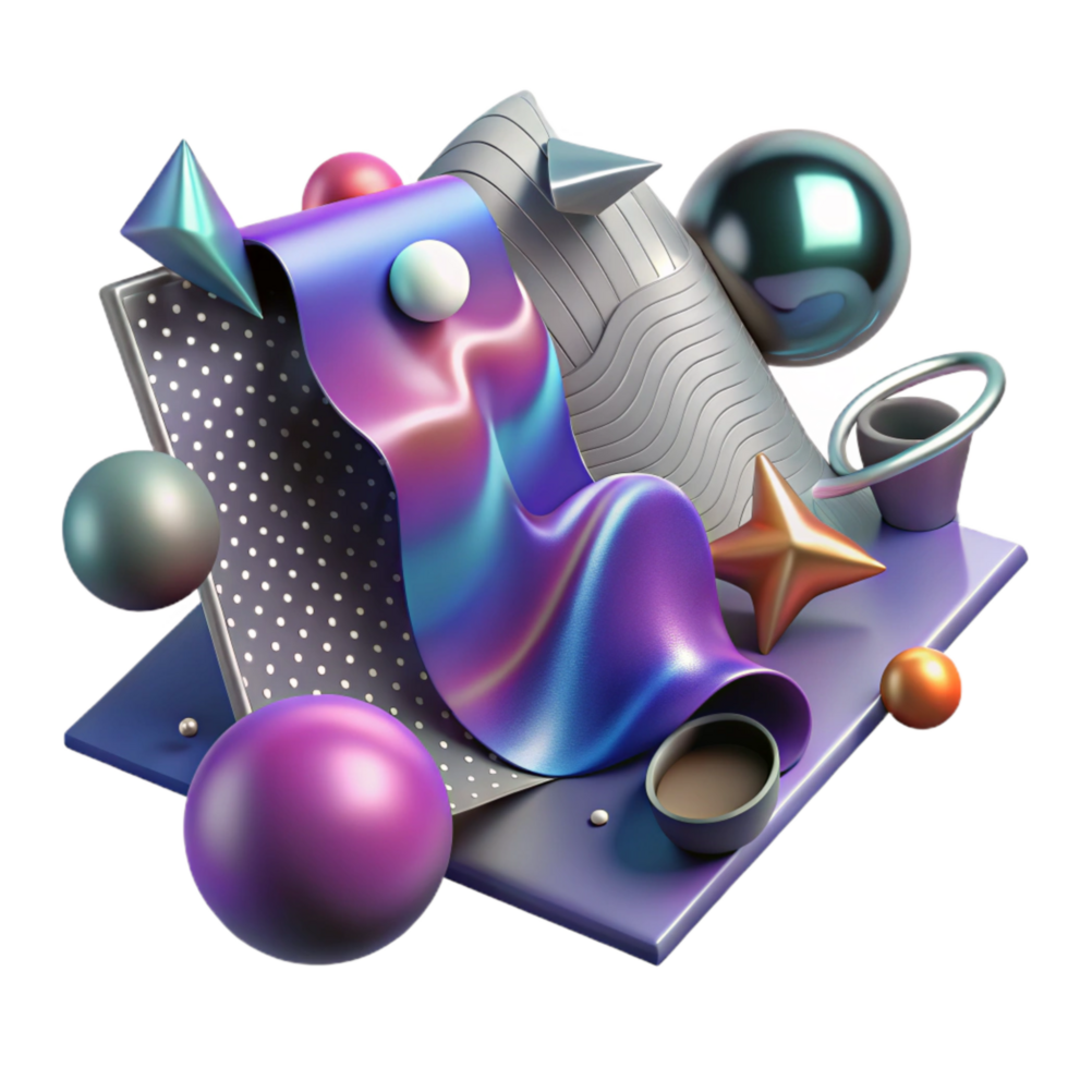 vibrant artistic Quantum Physics Background Gradient Design Cutout high resolution png