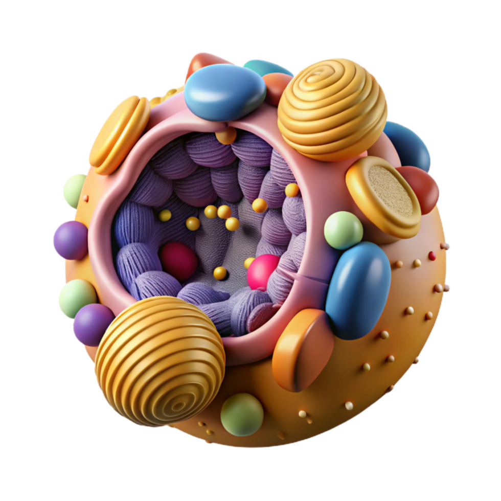 extraordinary minimalist Microscopic View of Cell Membrane Cutout png