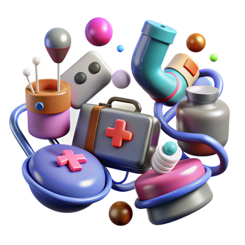 magnificent abstract Medical Equipment Icons Set Isolated detailed png