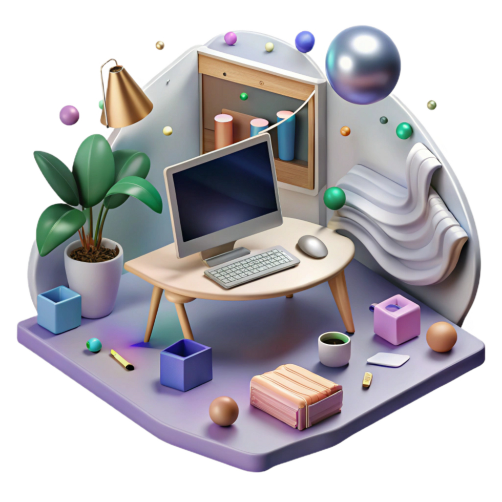 vibrant abstract Virtual Design Collaboration Shared Workspace Transparent Background authentic png