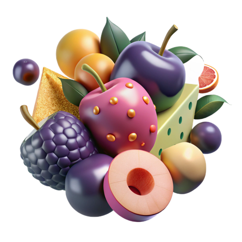 wonderful vintage Fresh Fruits From Around the World Cutout high quality png