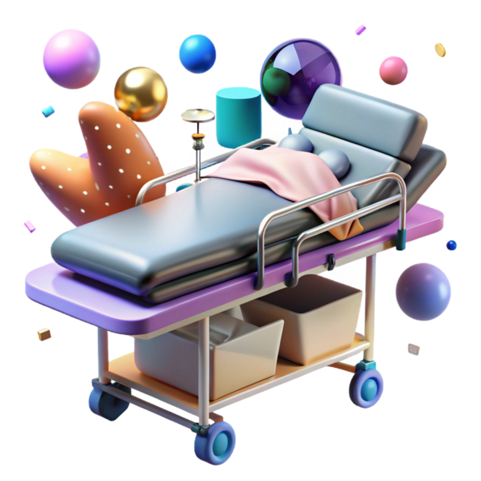 magnificent abstract Stretcher with Patient Transparent Background png