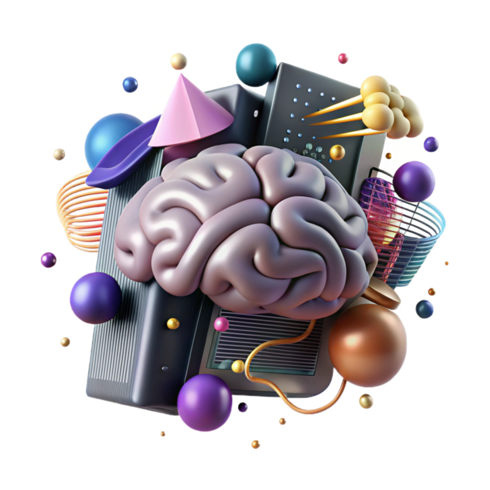 elegant classic Brain Circuitry Diagram Isolated Element high resolution png
