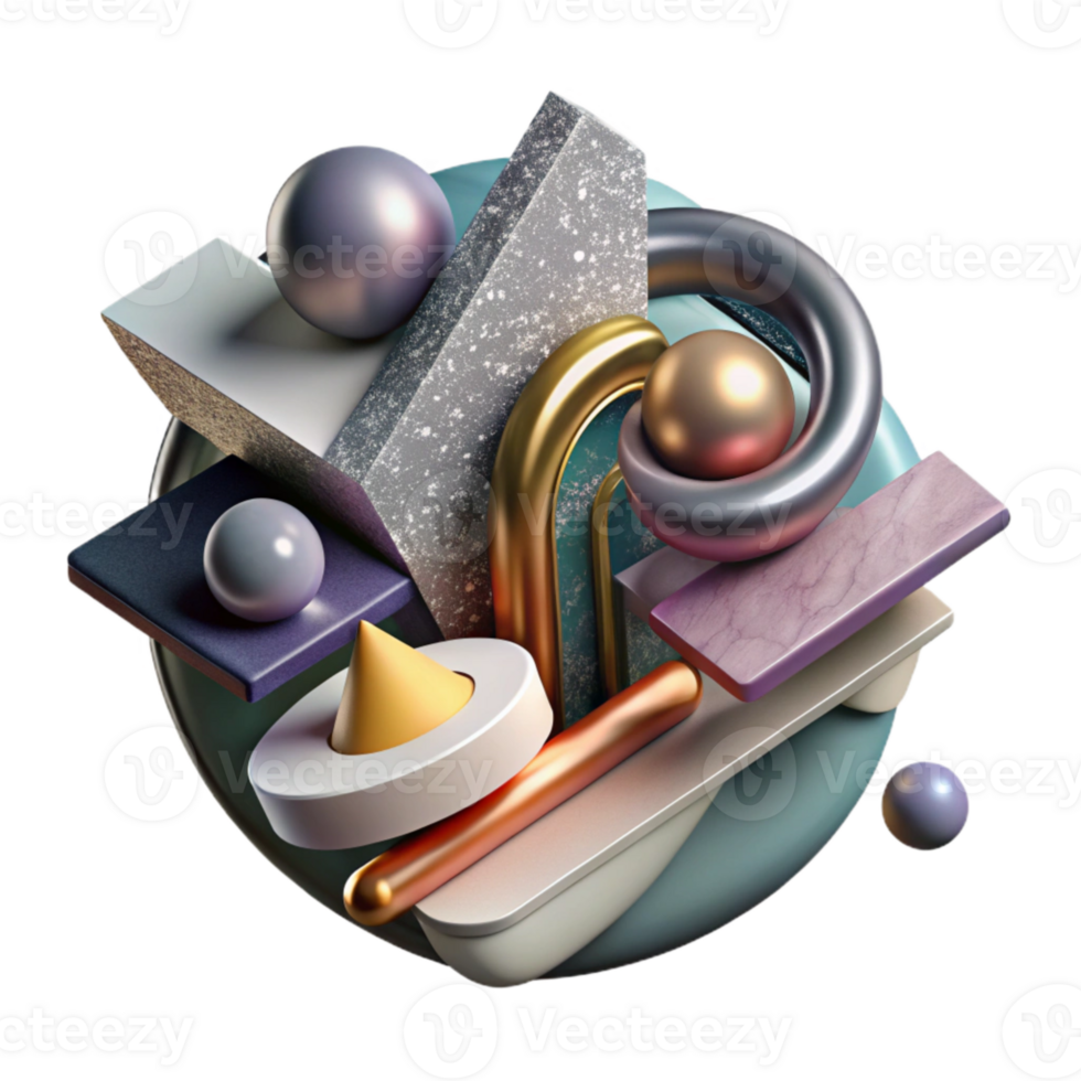 wonderful creative Abstract Art Representing Equality Isolated on Transparent Background original png
