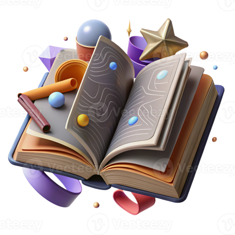 extraordinary vintage Ancient Language Dictionary Isolated Open Book authentic png