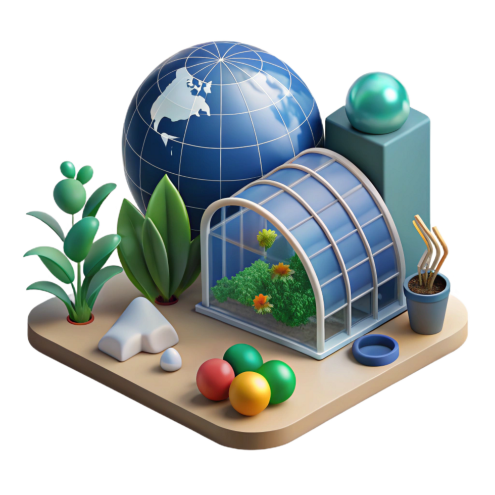 dramatic classic Greenhouse Effect Infographic Cutout genuine png