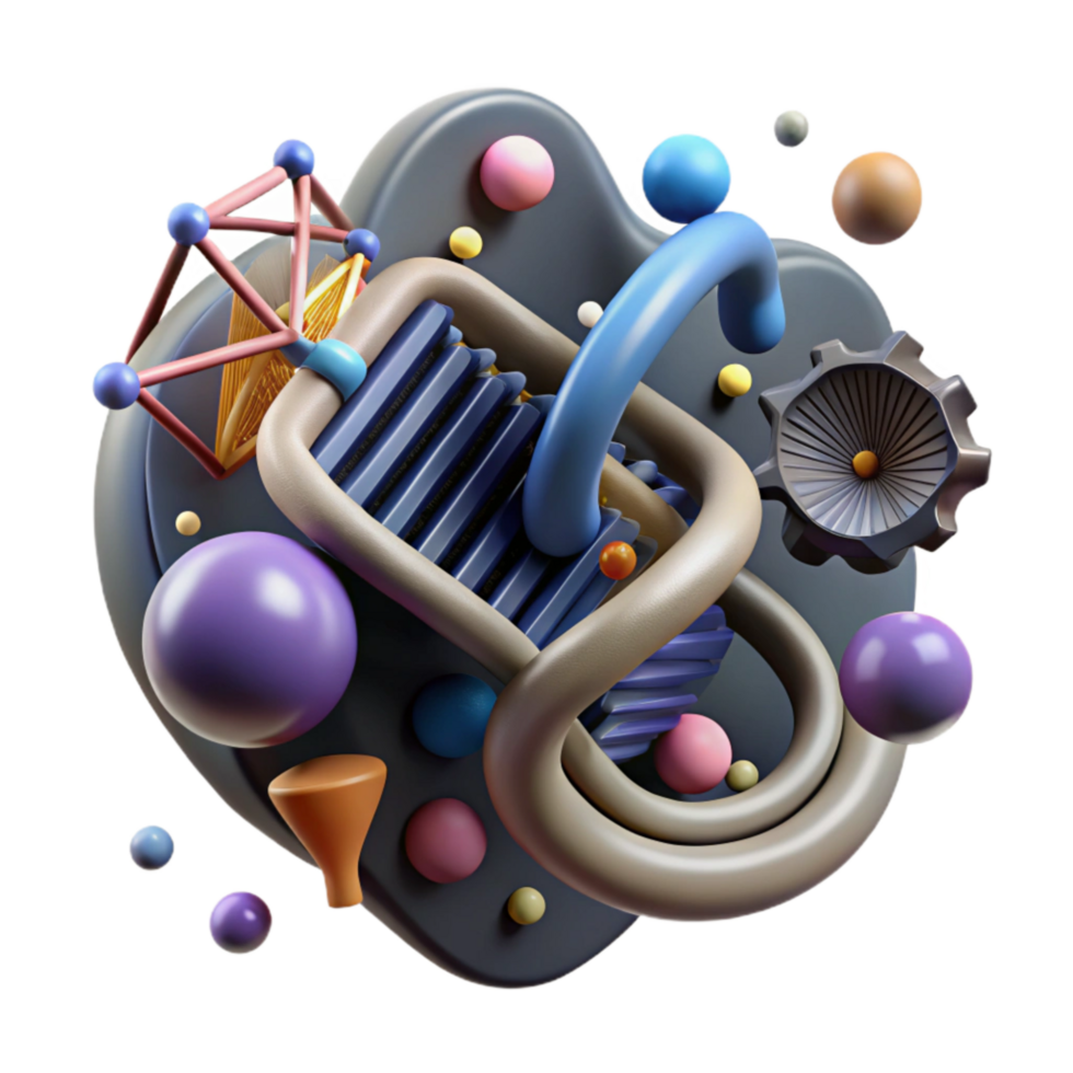 beautiful artistic Gene Expression Control Mechanisms Isolated png