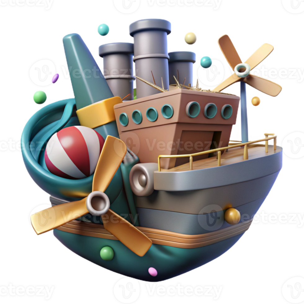 vibrant contemporary Cargo Ship Propeller Cutout high quality png