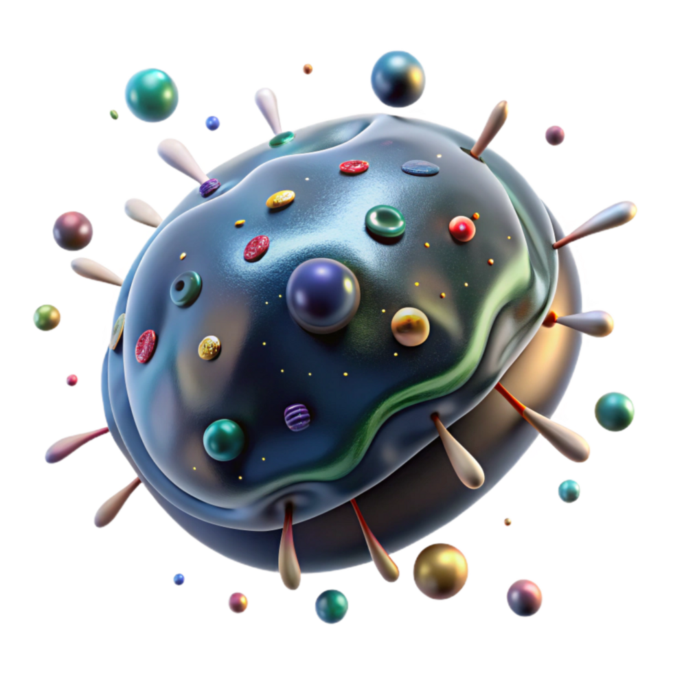 wonderful artistic Plankton Microscopic View Cutout Transparent Background authentic png
