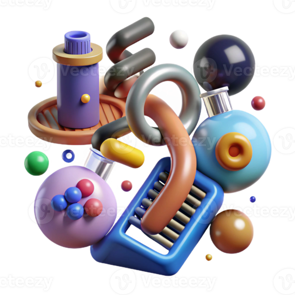 beautiful artistic Genetic Engineering Tools Icons Cutout high quality png