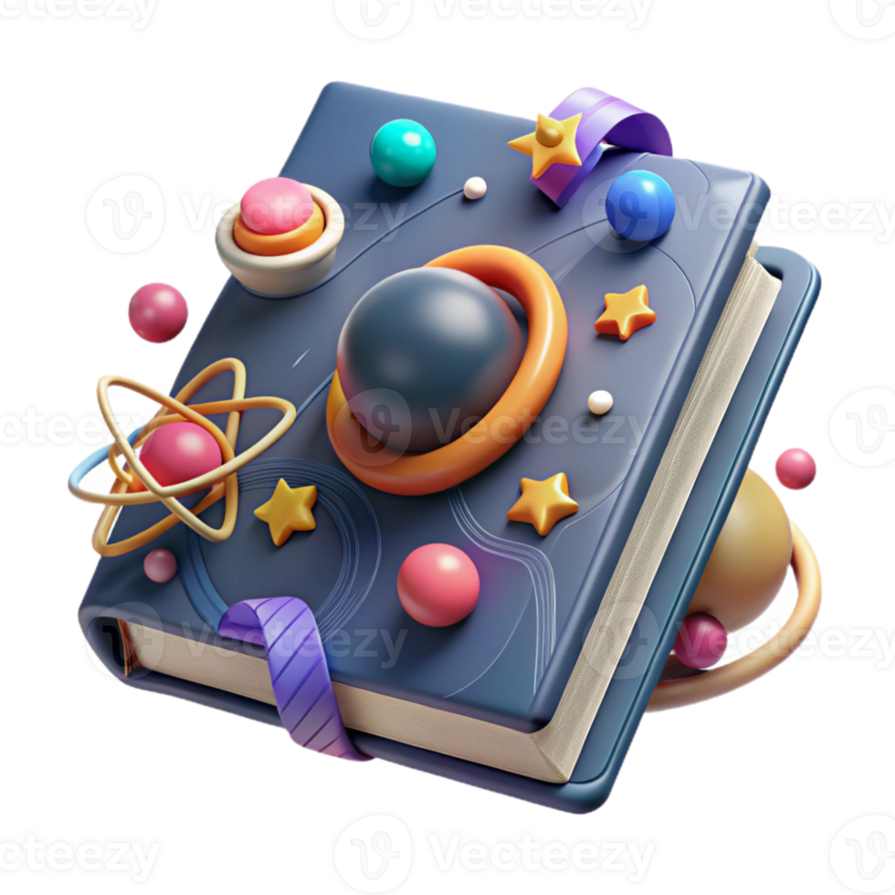 serene creative Quantum Physics Textbook Cover Cutout on White png
