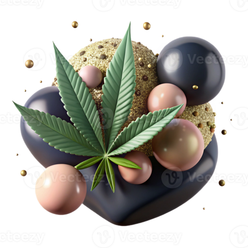 impressive artistic Hemp Seed Close Up Macro View Isolated high quality png