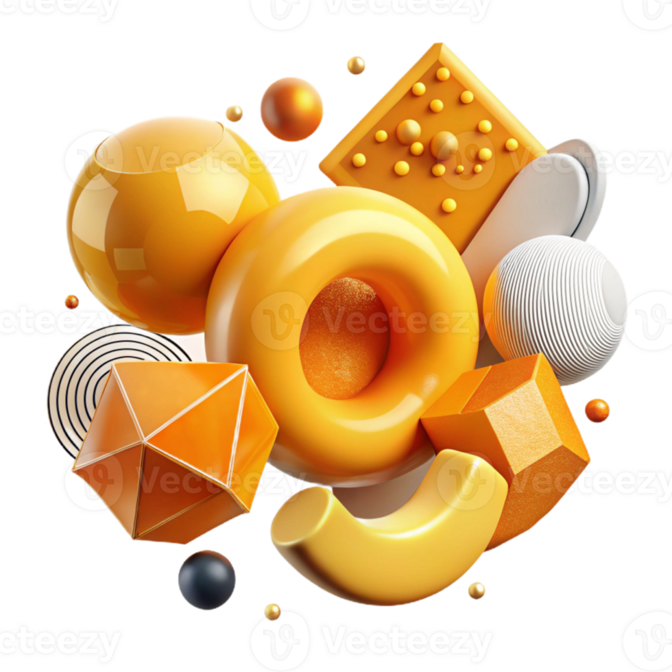 stunning classic Abstract Representation of Hope Yellow and Orange Transparent Background professional png