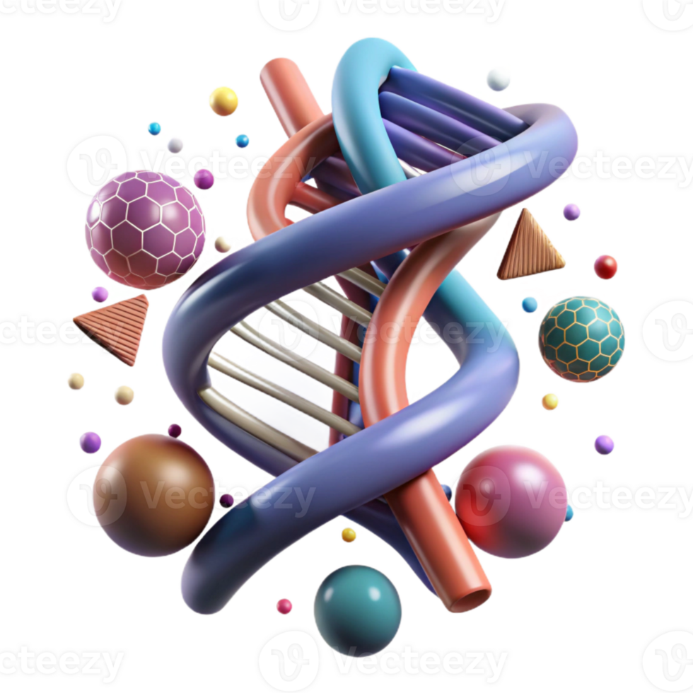 magnificent rustic Dna Double Helix Structure Cutout White Background exclusive png