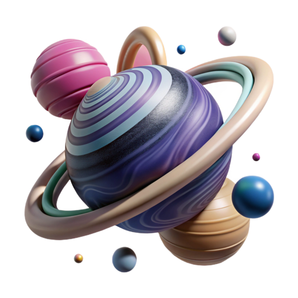 extraordinary creative Planet Rings Saturn Style Cutout detailed png