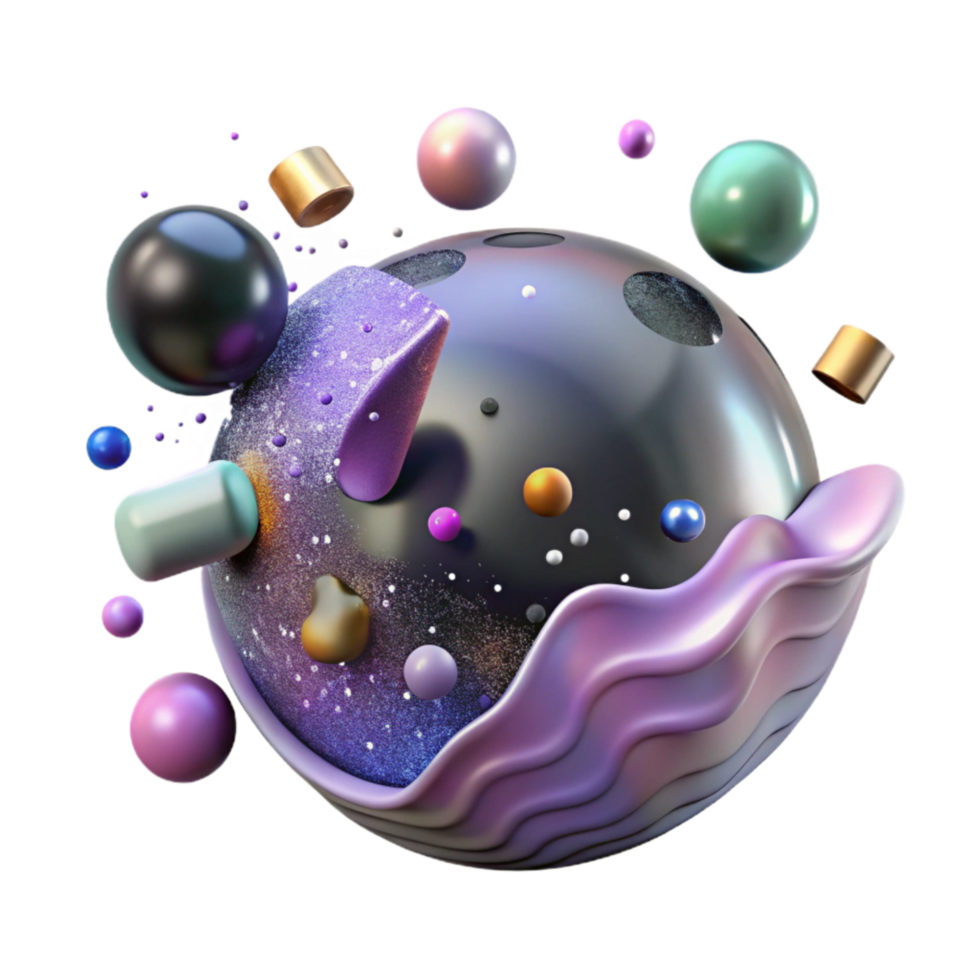 impressive minimalist Nanoparticle Dispersion in Liquid Transparent Background high quality png