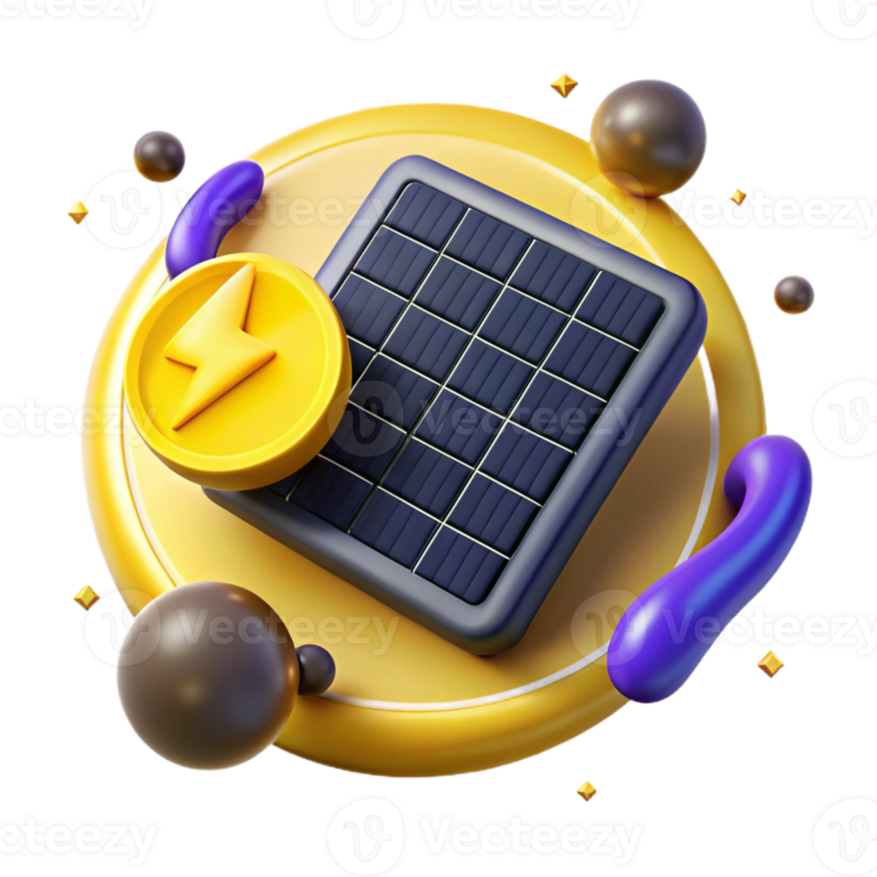 extraordinary classic Solar Energy Symbol in Yellow Isolated exclusive png