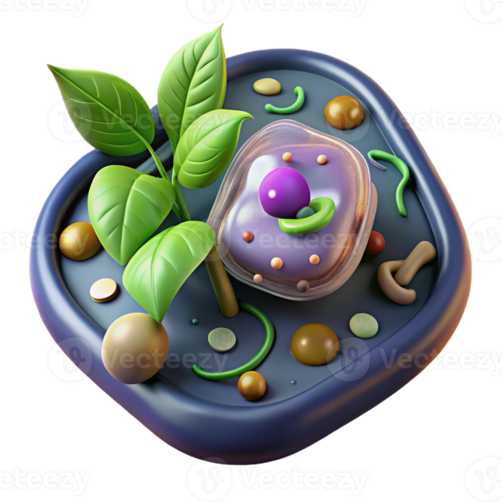 impressive minimalist Microscopic of Plant Cell Transparent Element authentic png