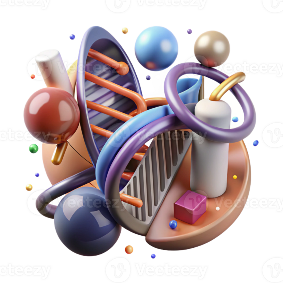 stunning abstract Dna Replication Process Illustration Transparent genuine png