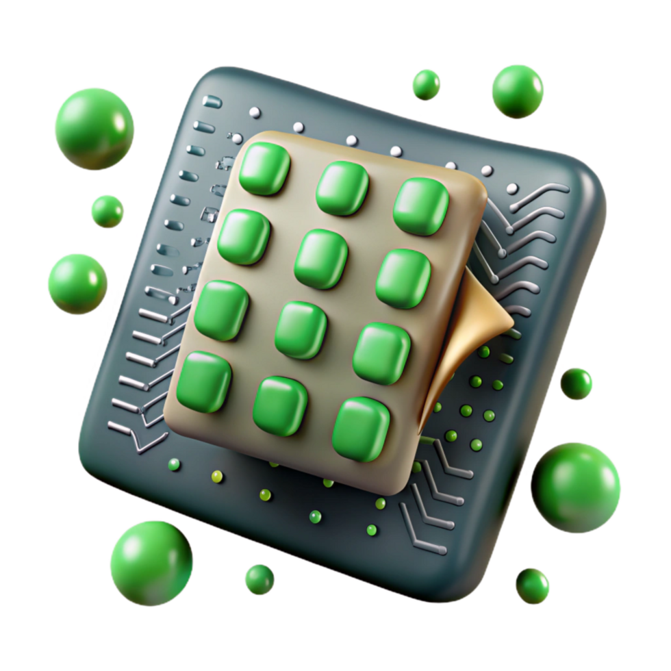 magnificent rustic Binary Code Matrix with Green Highlights Cutout high quality png