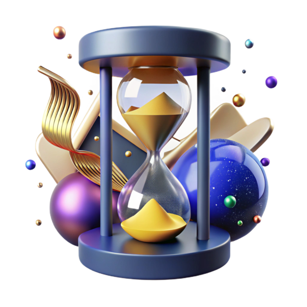 wonderful classic Hourglass Representing Time Constraint Sand Transparent Background professional png