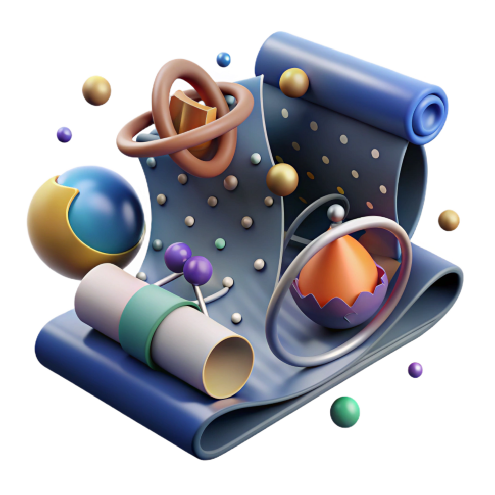 wonderful abstract Quantum Physics Research Illustration Isolated high resolution png