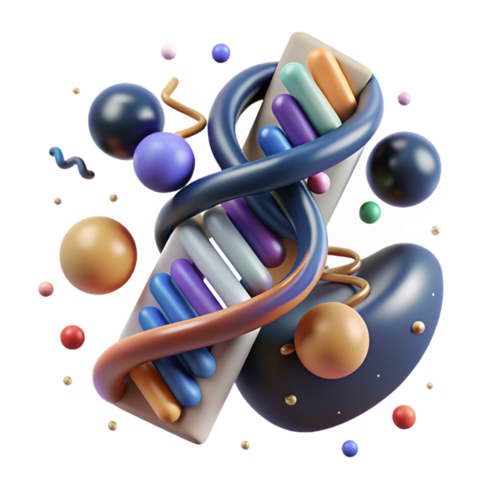 serene minimalist Human Genome Project Impact on Science Isolated original png