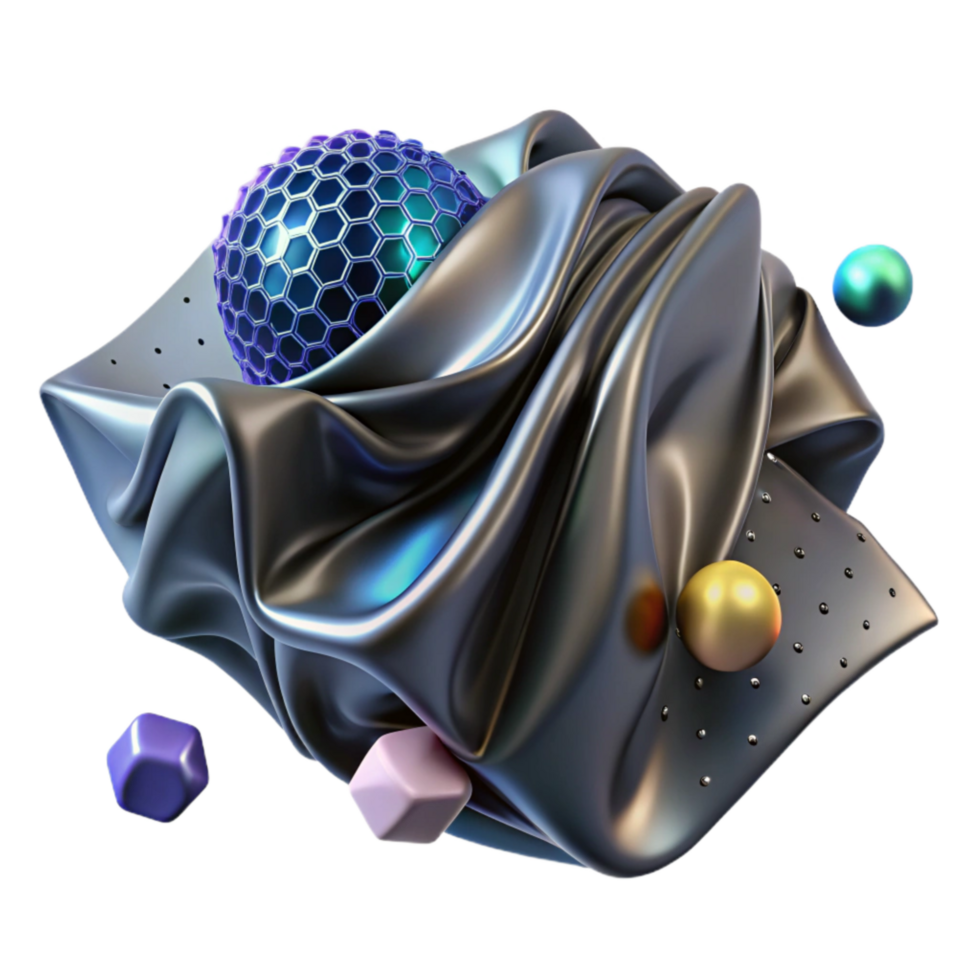 magnificent modern Graphene Sheet Crumpled Texture Transparent exclusive png