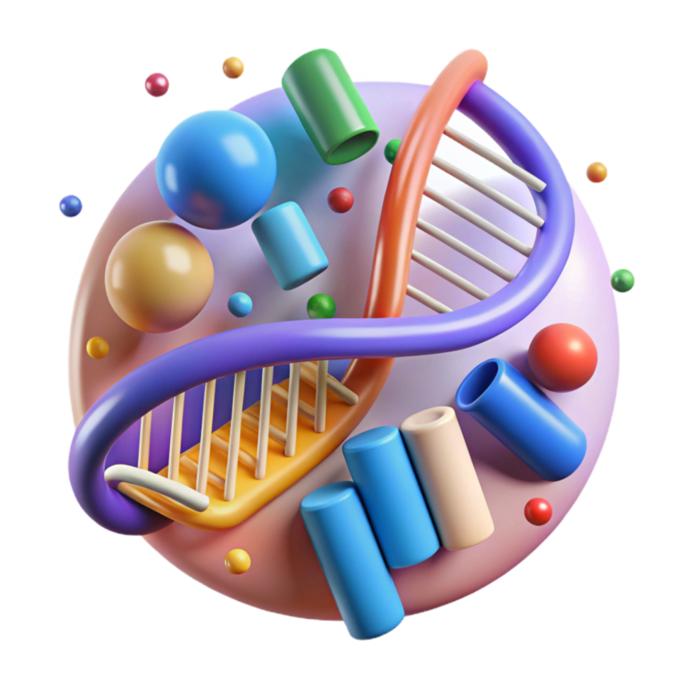 impressive creative Gene Function Diagram Transparent Colorful exclusive png