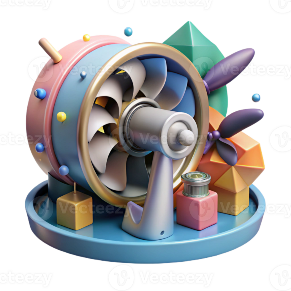 extraordinary vintage Hydroelectric Turbine Cross Section Isolated Cutout high resolution png