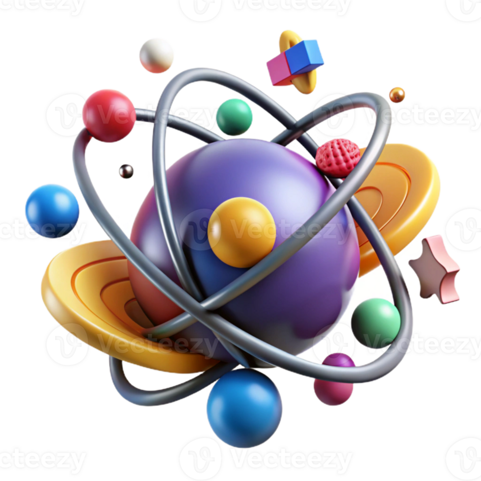 impressive vintage Subatomic Particle Tracks Colorful Illustration Isolated exclusive png