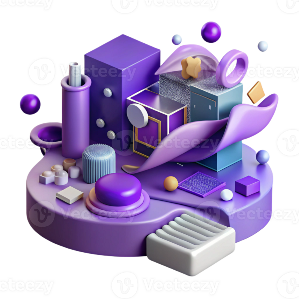 elegant traditional Data Flow Visualization with Purple Hues Cutout detailed png