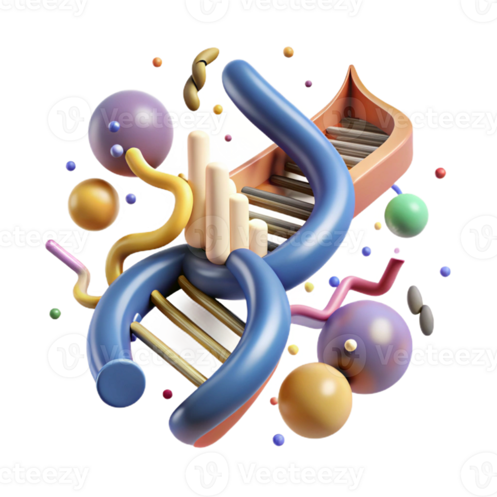 stunning rustic Dna Replication Process Illustrated Cutout original png