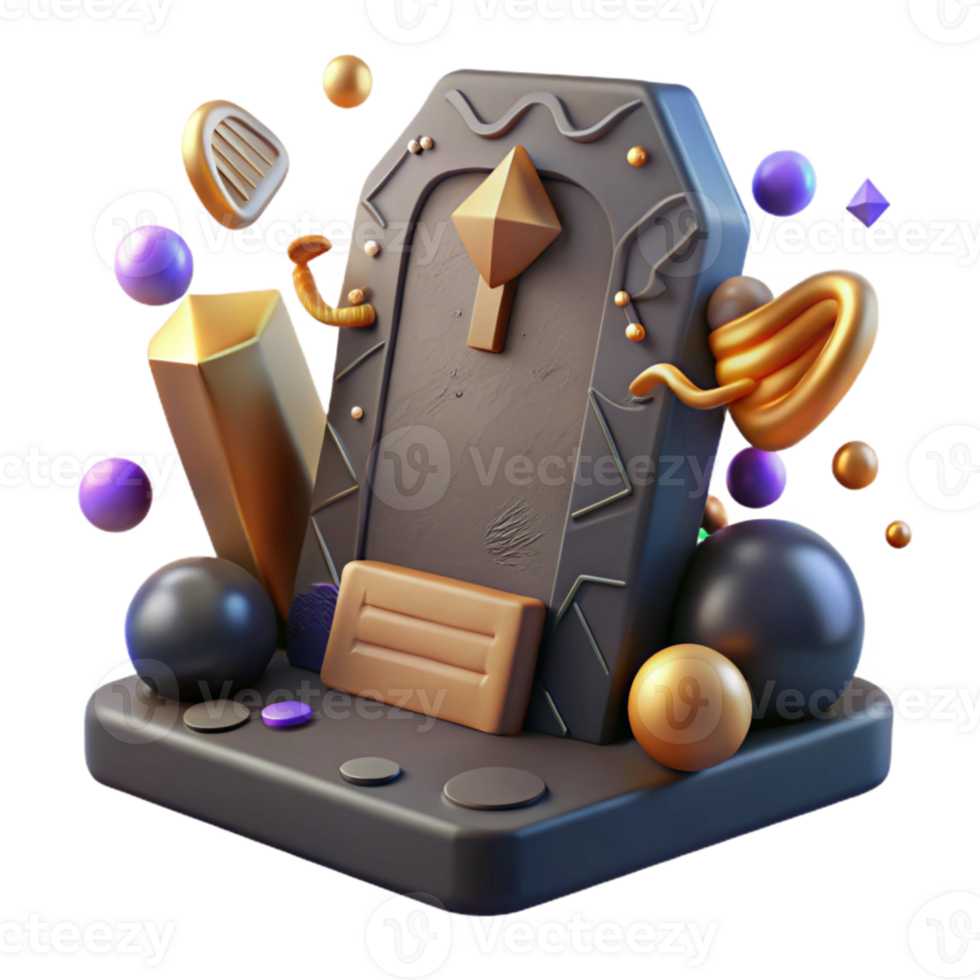 beautiful creative Stone Tablet Hieroglyphs Cutout Dark Lighting premium png