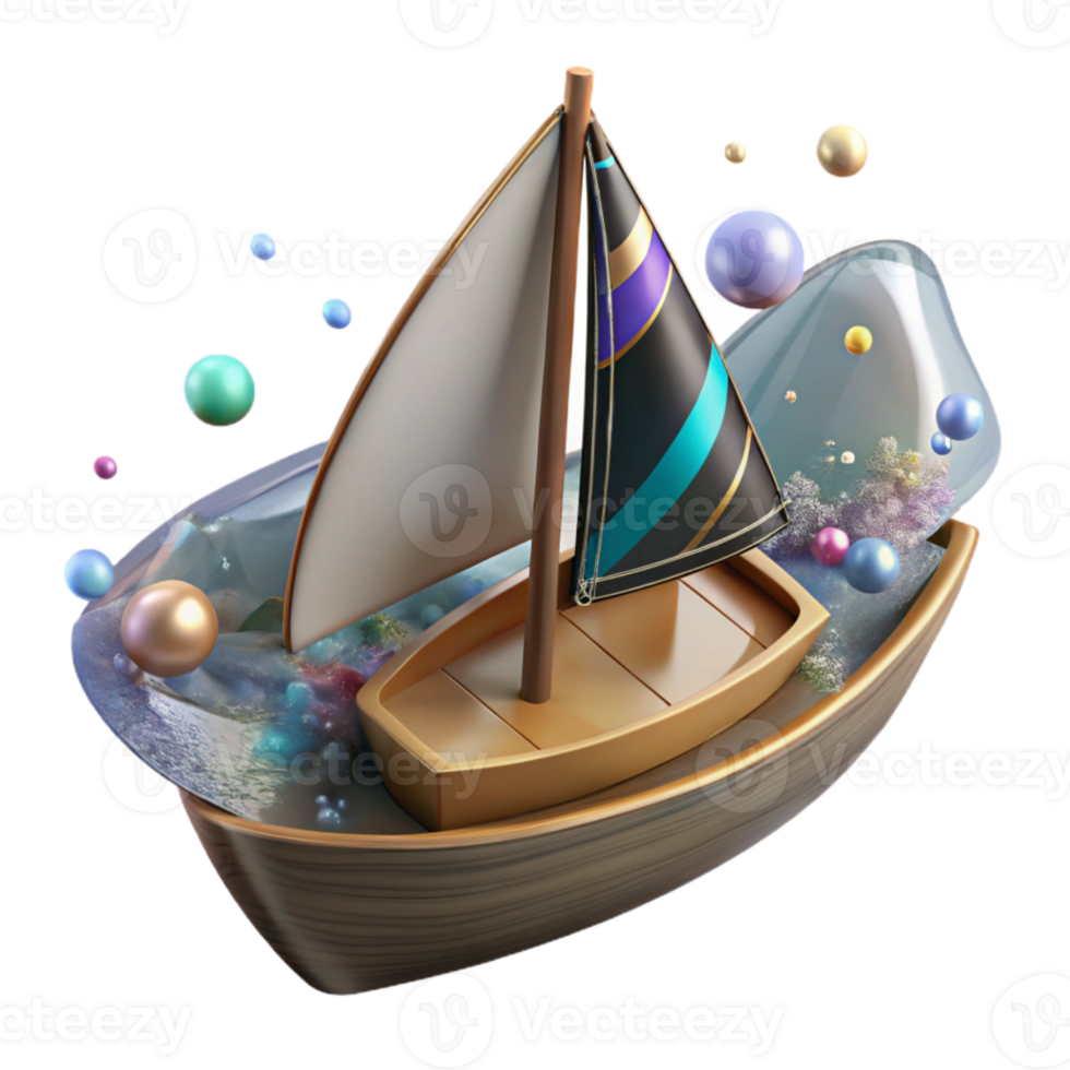 stunning artistic Sailboat Hull Detail Transparent Background Element original png