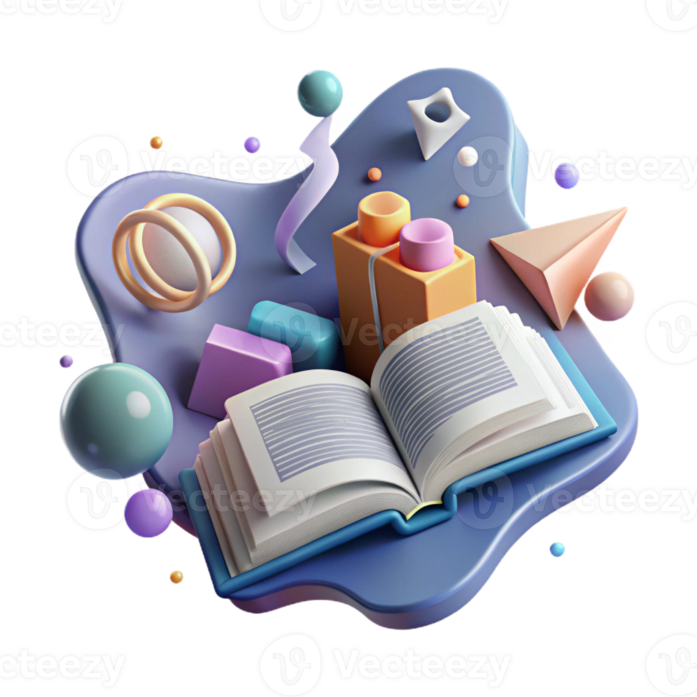 wonderful abstract Abstract Education Symbol Open Book Design Transparent Background authentic png