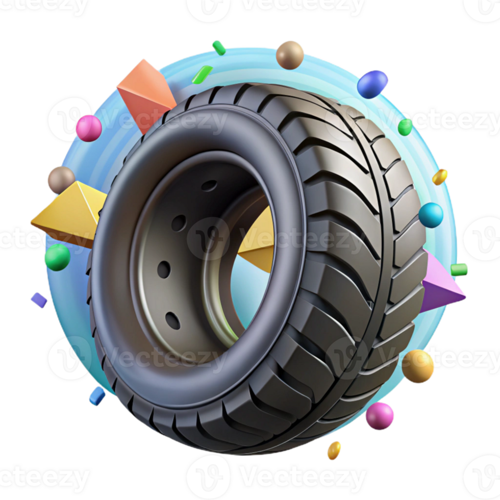 beautiful minimalist Vintage Car Tire Tread Pattern Isolated original png