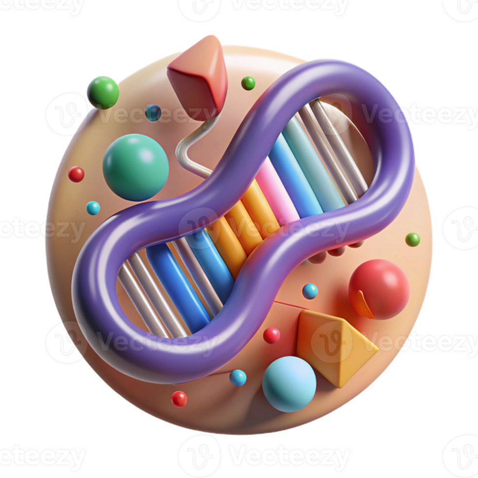 magnificent vintage Gene Function Diagram Transparent Colorful premium png