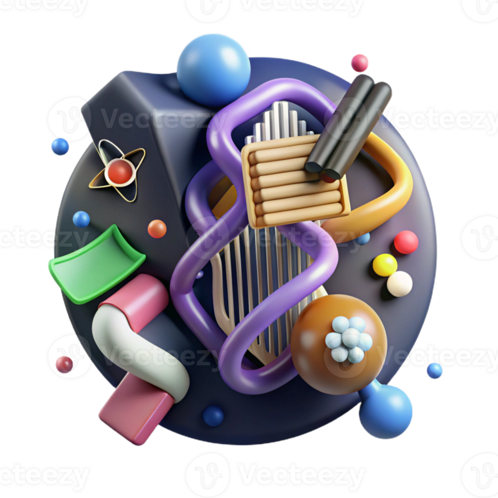 stunning artistic Gene Editing Tool Crispr Illustration Cutout Element high quality png