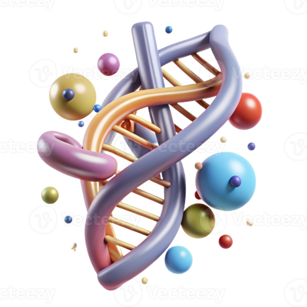 impressive creative Dna Strand Double Helix Cutout Transparent Background original png
