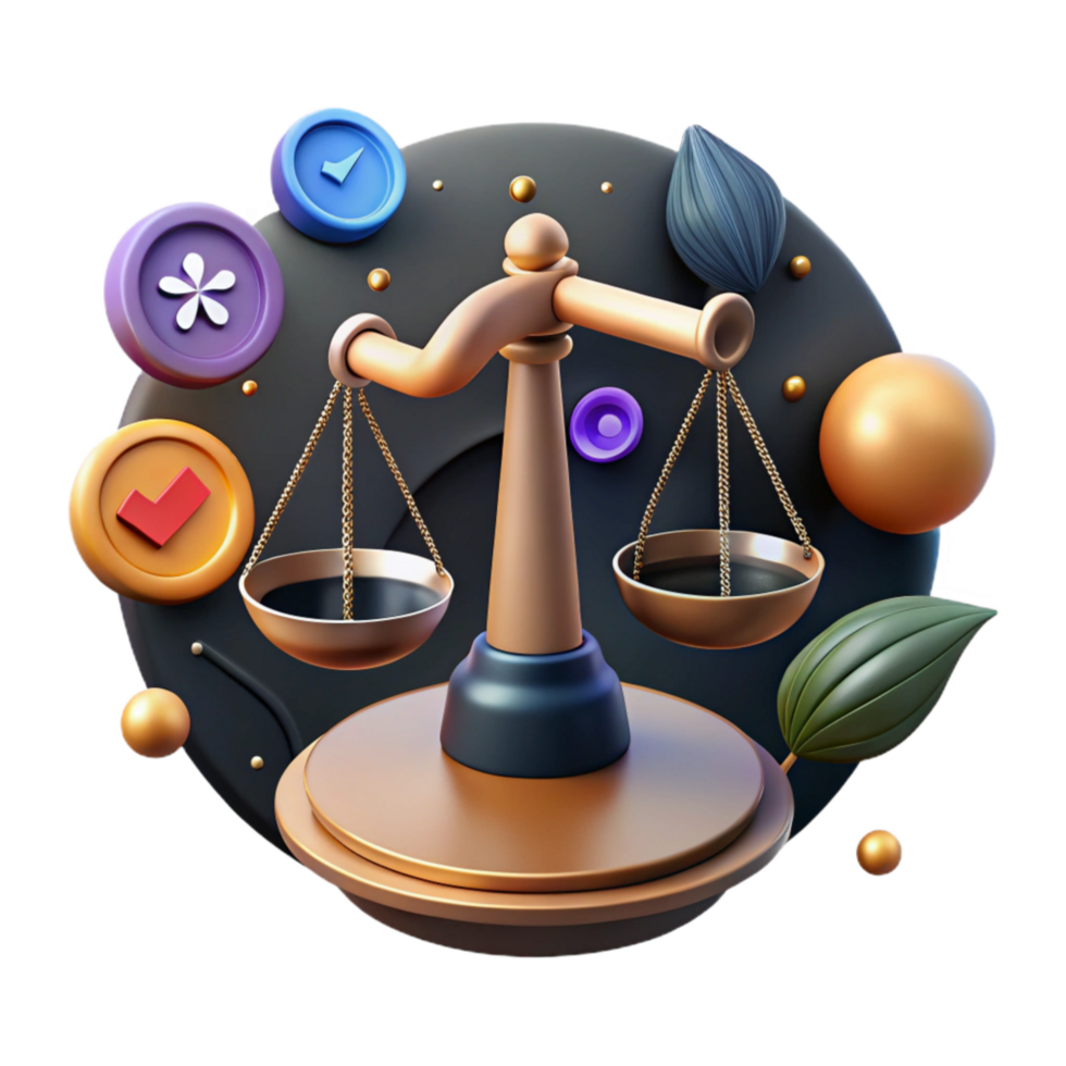 extraordinary classic Social Media Ethical Considerations Icon Isolated Scales png