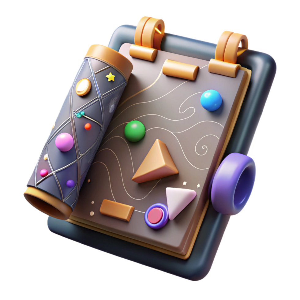 elegant contemporary Ancient Tablet with Mathematical Formulas Transparent Background professional png