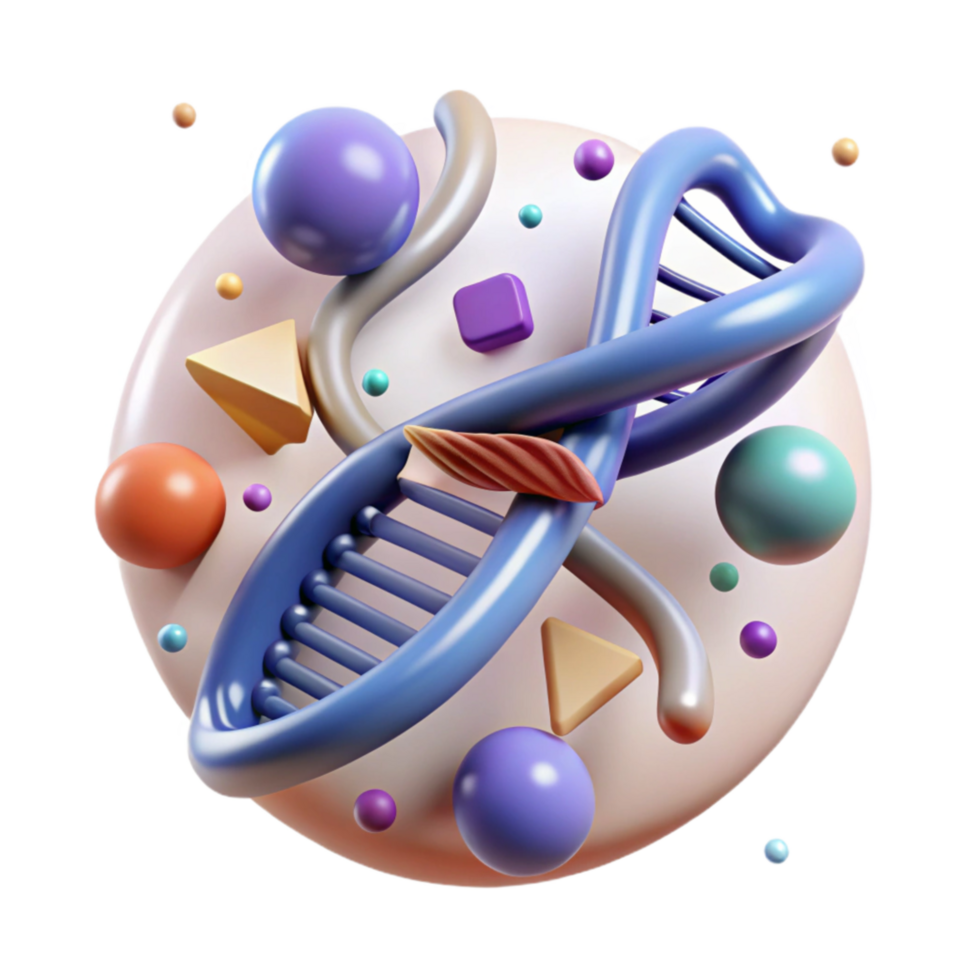 serene traditional Dna Replication Process Illustration Transparent high resolution png