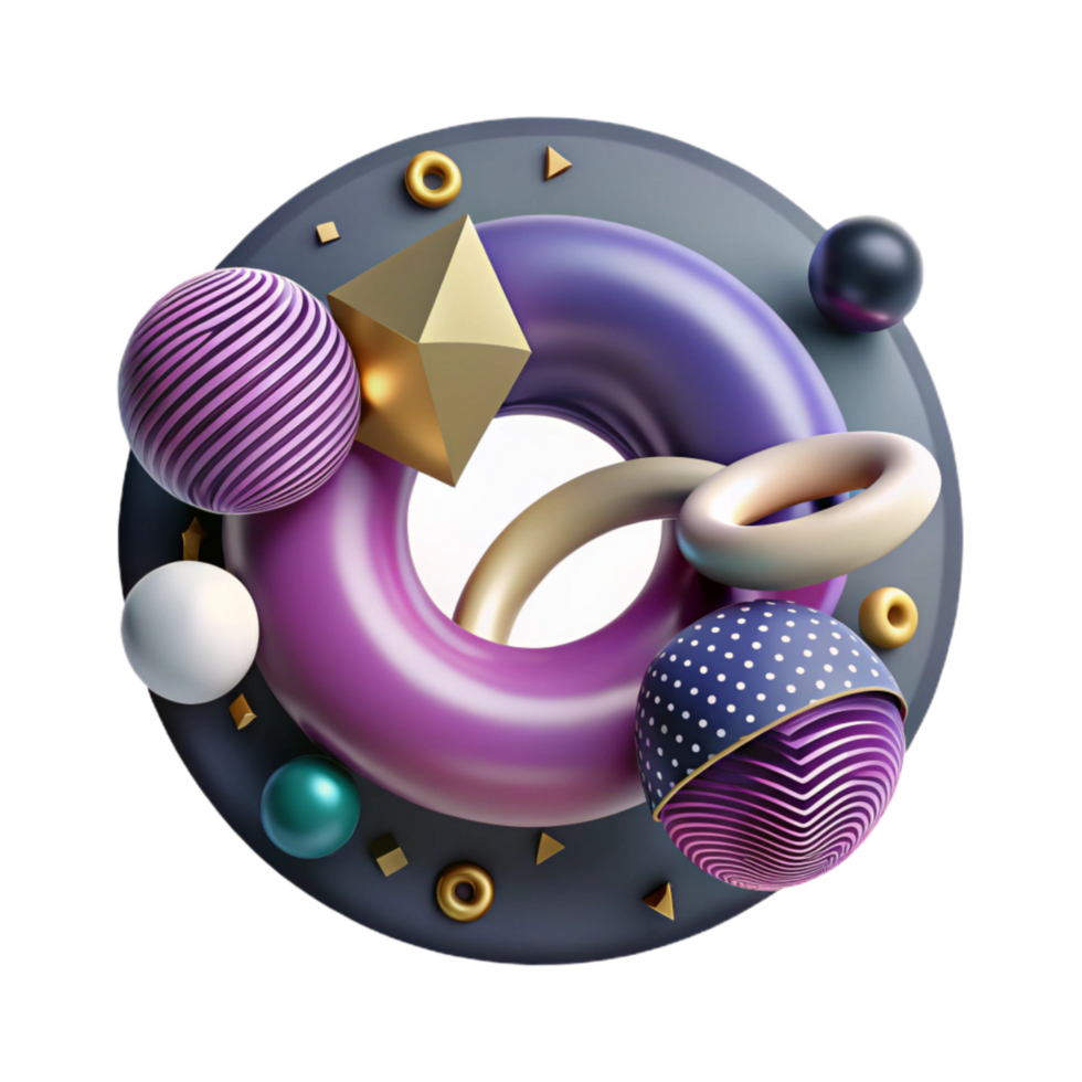 impressive classic Abstract Unity Symbol Circle Design Transparent Background exclusive png