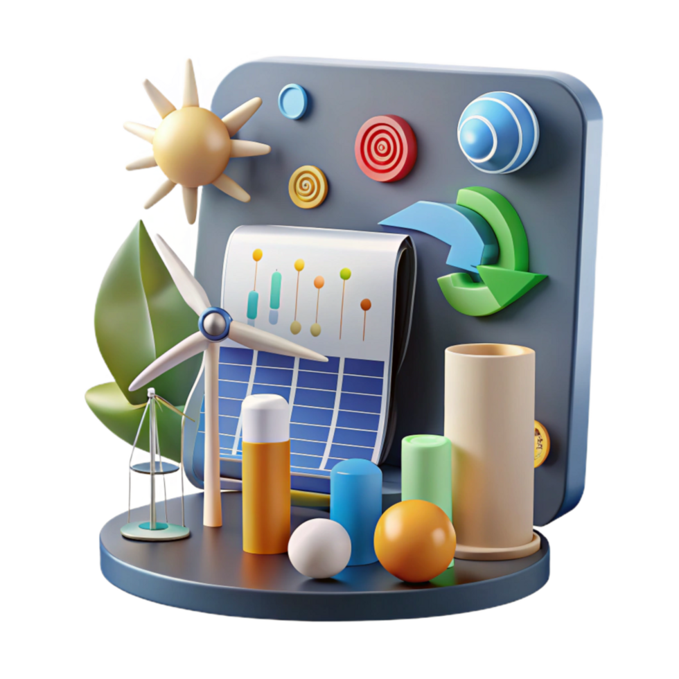 extraordinary creative Renewable Energy Infographic Chart Transparent Background original png