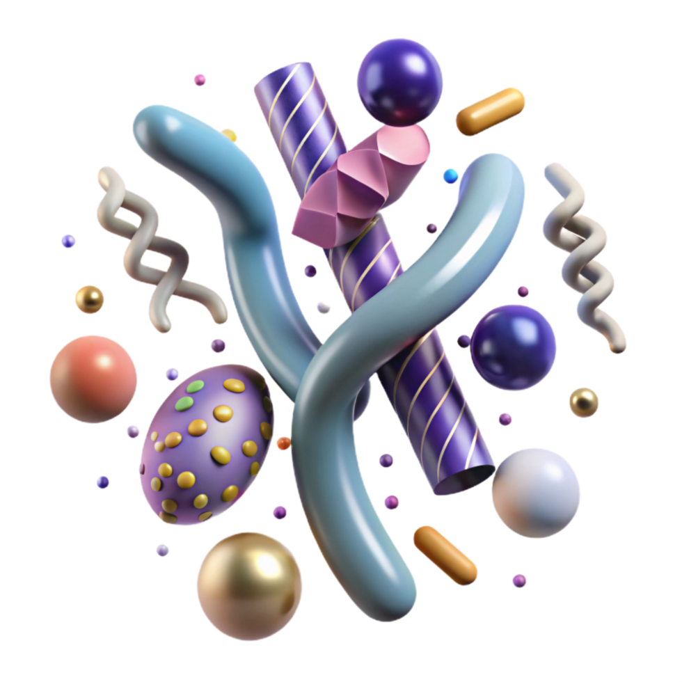 elegant contemporary Human Chromosome Abnormality Illustration Transparent Background original png