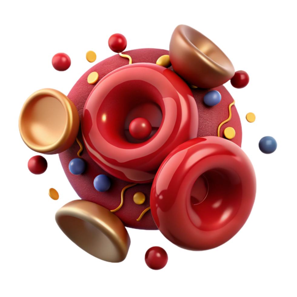 stunning modern Microscopic View of Blood Cells Cutout genuine png