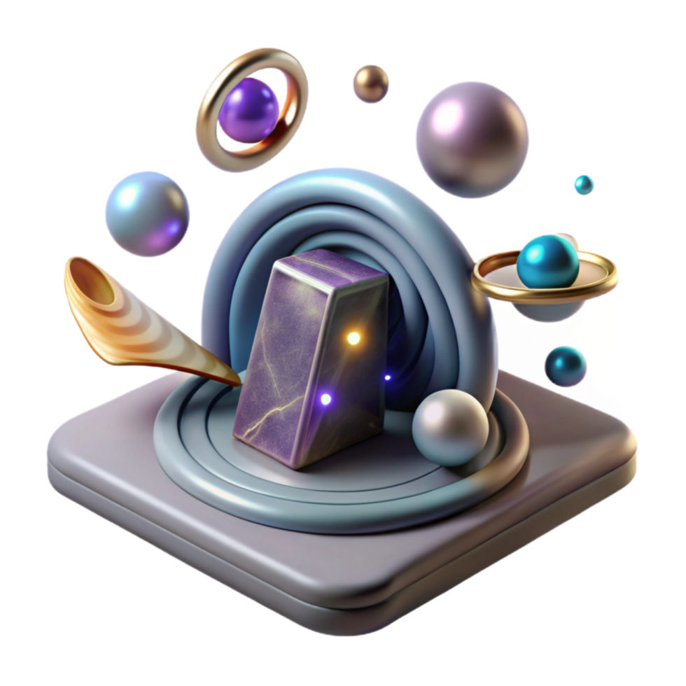 elegant contemporary Quantum Teleportation Concept Illustration Cutout high resolution png