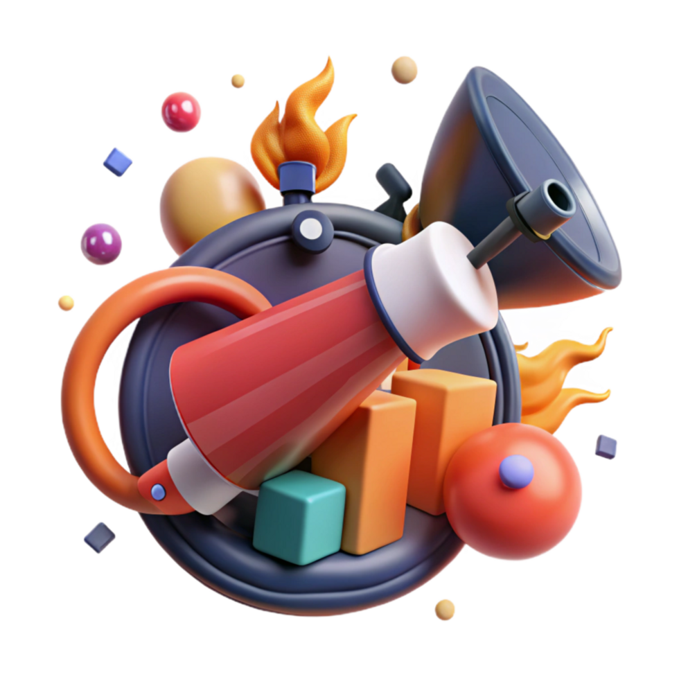 vibrant rustic Social Media Crisis Management Icon Cutout Fire Extinguisher professional png