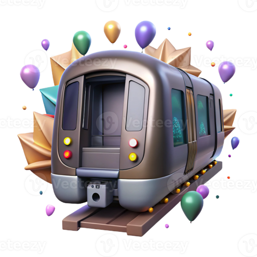 extraordinary contemporary Subway Train Front View Isolated exclusive png